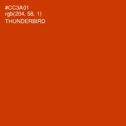 #CC3A01 - Thunderbird Color Image