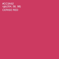 #CC3A62 - Cerise Red Color Image