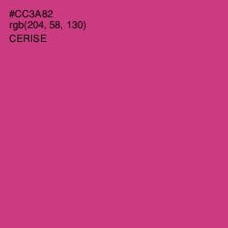 #CC3A82 - Cerise Color Image