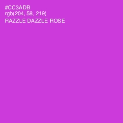 #CC3ADB - Razzle Dazzle Rose Color Image