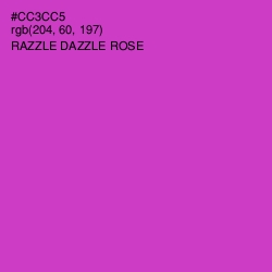 #CC3CC5 - Razzle Dazzle Rose Color Image