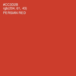 #CC3D2B - Persian Red Color Image