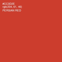#CC3D2E - Persian Red Color Image
