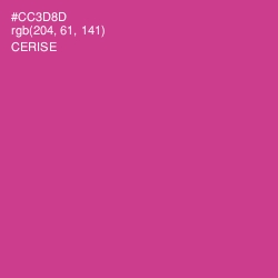 #CC3D8D - Cerise Color Image