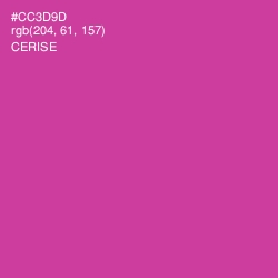 #CC3D9D - Cerise Color Image