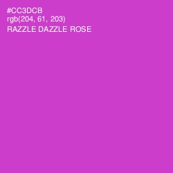 #CC3DCB - Razzle Dazzle Rose Color Image