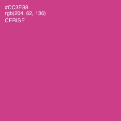 #CC3E88 - Cerise Color Image