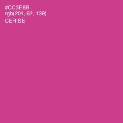 #CC3E8B - Cerise Color Image