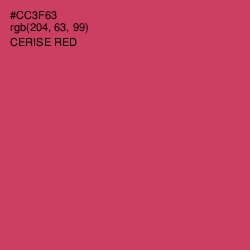 #CC3F63 - Cerise Red Color Image