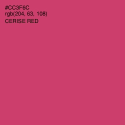 #CC3F6C - Cerise Red Color Image