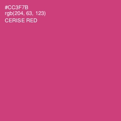 #CC3F7B - Cerise Red Color Image