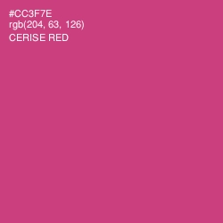 #CC3F7E - Cerise Red Color Image