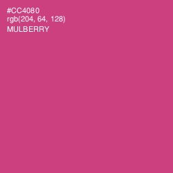 #CC4080 - Mulberry Color Image