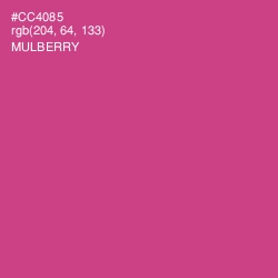#CC4085 - Mulberry Color Image