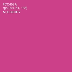 #CC408A - Mulberry Color Image