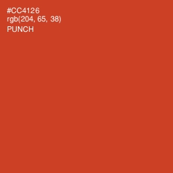 #CC4126 - Punch Color Image