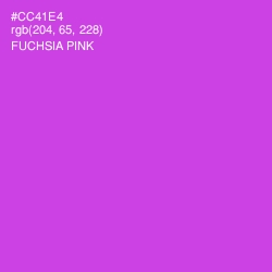 #CC41E4 - Fuchsia Pink Color Image