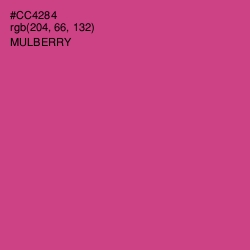 #CC4284 - Mulberry Color Image