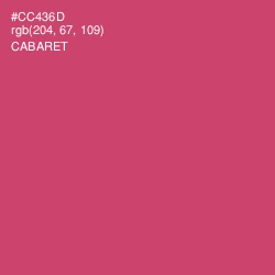 #CC436D - Cabaret Color Image