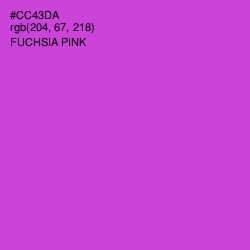 #CC43DA - Fuchsia Pink Color Image