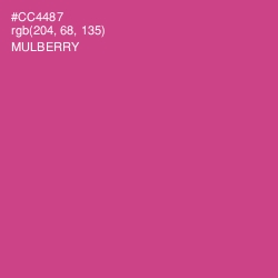 #CC4487 - Mulberry Color Image