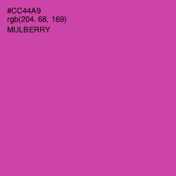 #CC44A9 - Mulberry Color Image