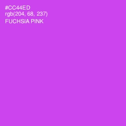 #CC44ED - Fuchsia Pink Color Image