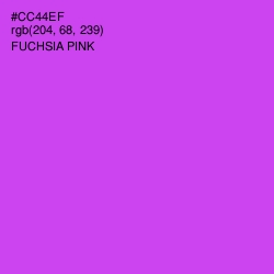 #CC44EF - Fuchsia Pink Color Image