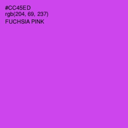 #CC45ED - Fuchsia Pink Color Image