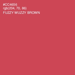 #CC4656 - Fuzzy Wuzzy Brown Color Image