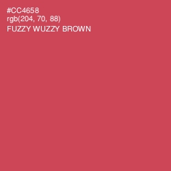 #CC4658 - Fuzzy Wuzzy Brown Color Image