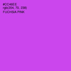 #CC46EE - Fuchsia Pink Color Image
