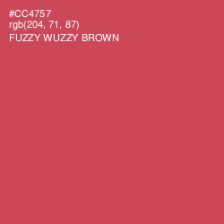 #CC4757 - Fuzzy Wuzzy Brown Color Image