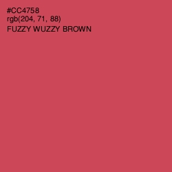 #CC4758 - Fuzzy Wuzzy Brown Color Image