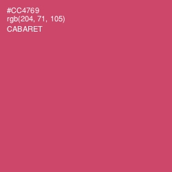 #CC4769 - Cabaret Color Image