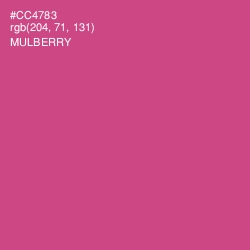 #CC4783 - Mulberry Color Image