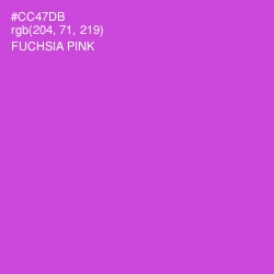 #CC47DB - Fuchsia Pink Color Image