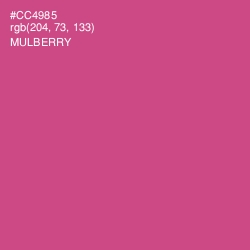 #CC4985 - Mulberry Color Image