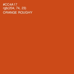 #CC4A17 - Orange Roughy Color Image