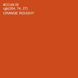 #CC4A1B - Orange Roughy Color Image