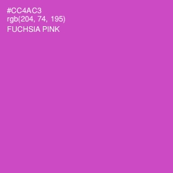 #CC4AC3 - Fuchsia Pink Color Image