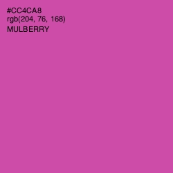 #CC4CA8 - Mulberry Color Image