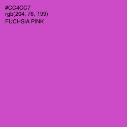 #CC4CC7 - Fuchsia Pink Color Image