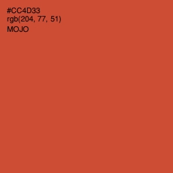 #CC4D33 - Mojo Color Image