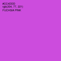 #CC4DDD - Fuchsia Pink Color Image