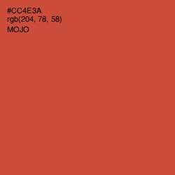 #CC4E3A - Mojo Color Image