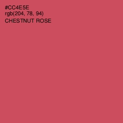 #CC4E5E - Chestnut Rose Color Image