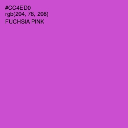 #CC4ED0 - Fuchsia Pink Color Image