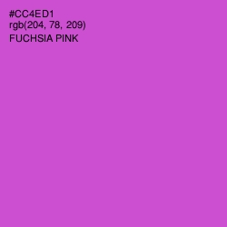 #CC4ED1 - Fuchsia Pink Color Image