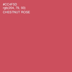 #CC4F5D - Chestnut Rose Color Image